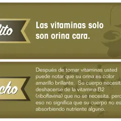El mito de que las vitaminas son orina cara se desmiente. La vitamina B2 (riboflavina) puede tornar la orina amarilla brillante, pero el cuerpo la elimina si no la necesita, sin afectar la absorción de otros nutrientes.