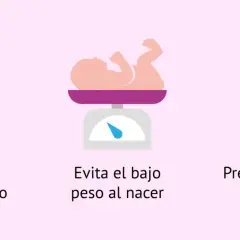 El ácido fólico en el embarazo ayuda a prevenir el parto prematuro, el bajo peso al nacer y defectos del tubo neural.