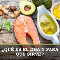 Salmón, aguacate, frutos secos y aceite de oliva, fuentes de dha. Descubre qué es y para qué sirve.