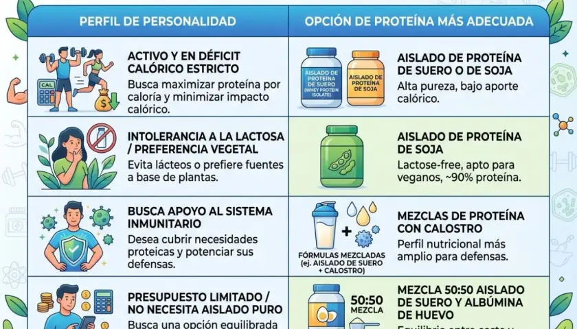 Guía de suplementos veganos proteina: Aislado de proteína de soja es ideal para veganos, sin lactosa y con alto contenido proteico.