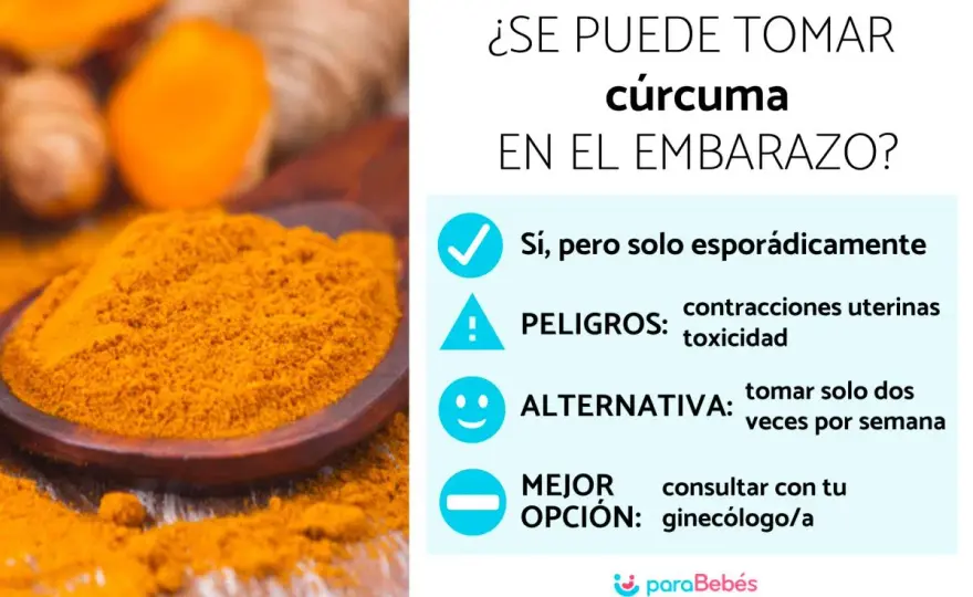 ¿Se puede tomar cúrcuma durante el embarazo? Especia o suplemento