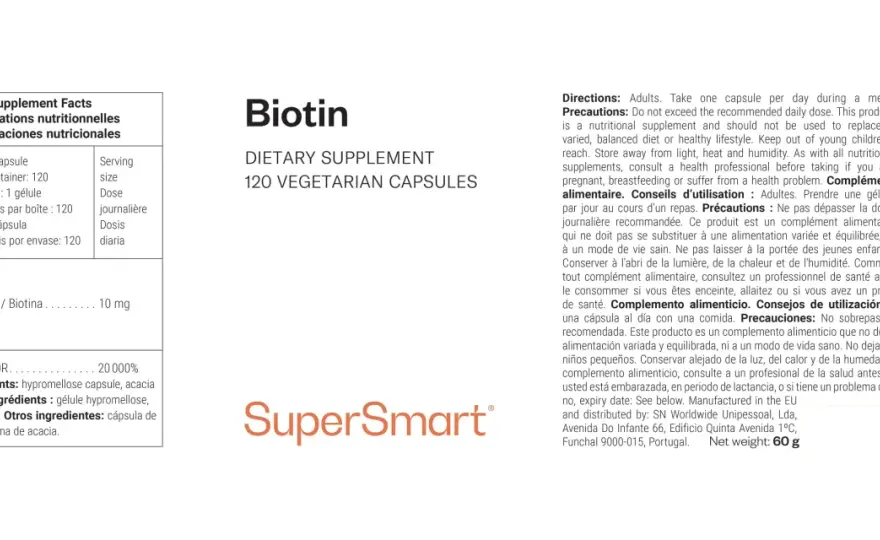 Biotina - Alimentos, dosis y cómo cubrirla sin suplementos
