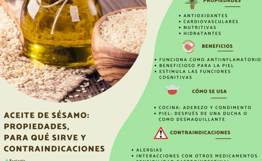 Aceite de sésamo - ¿Realmente funciona? Guía completa