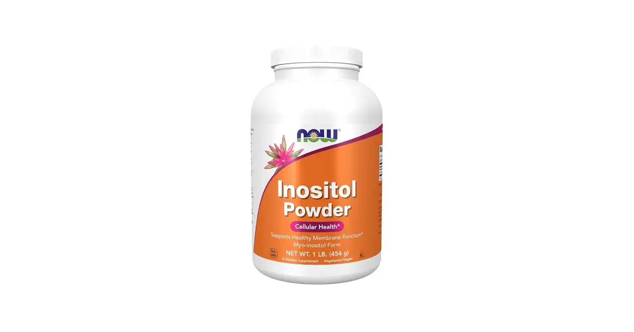 Bote de Inositol en polvo, un suplemento para la salud celular. &iquest;Qu&eacute; es el inositol? Es un carbohidrato que apoya la funci&oacute;n de la membrana celular.