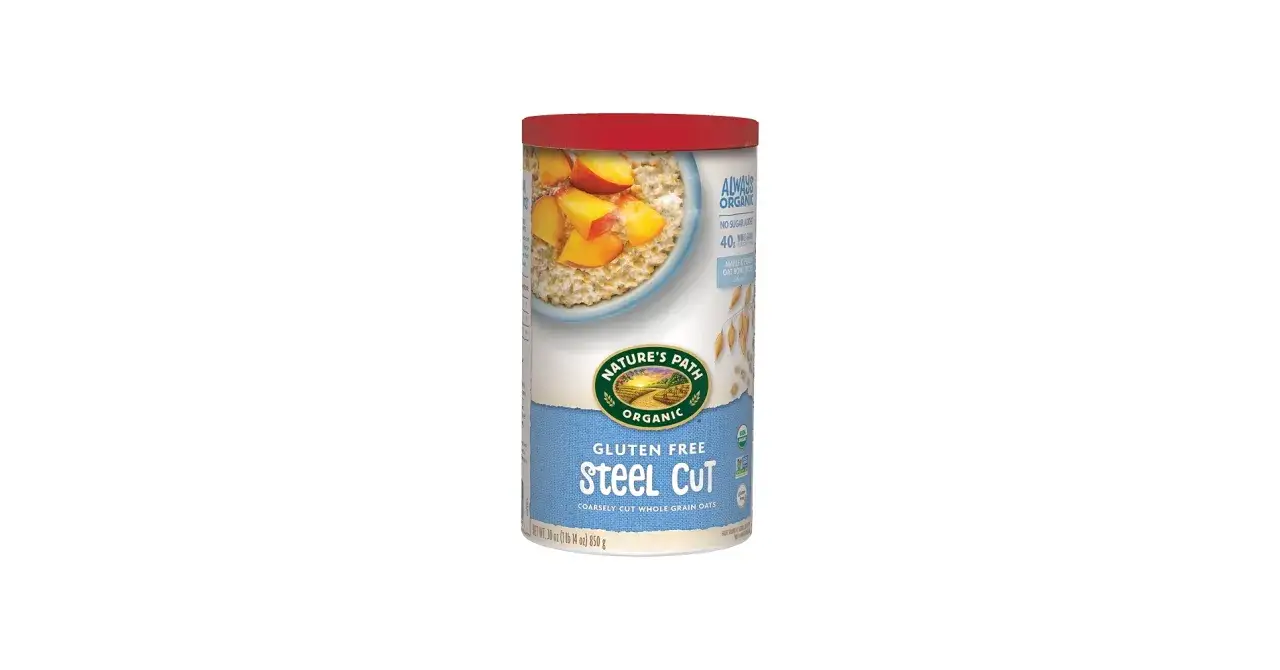 Avena Steel Cut Nature's Path, org&aacute;nica y sin gluten. Ideal para un desayuno saludable, ya que la avena tiene gluten, pero esta es una opci&oacute;n segura.
