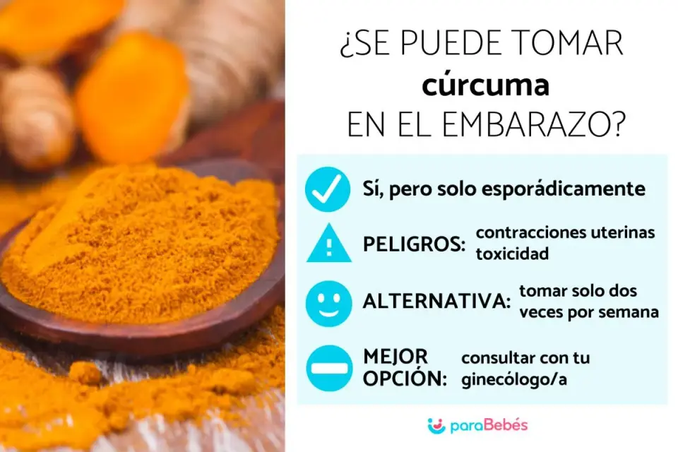 ¿Se puede tomar cúrcuma durante el embarazo? Especia o suplemento